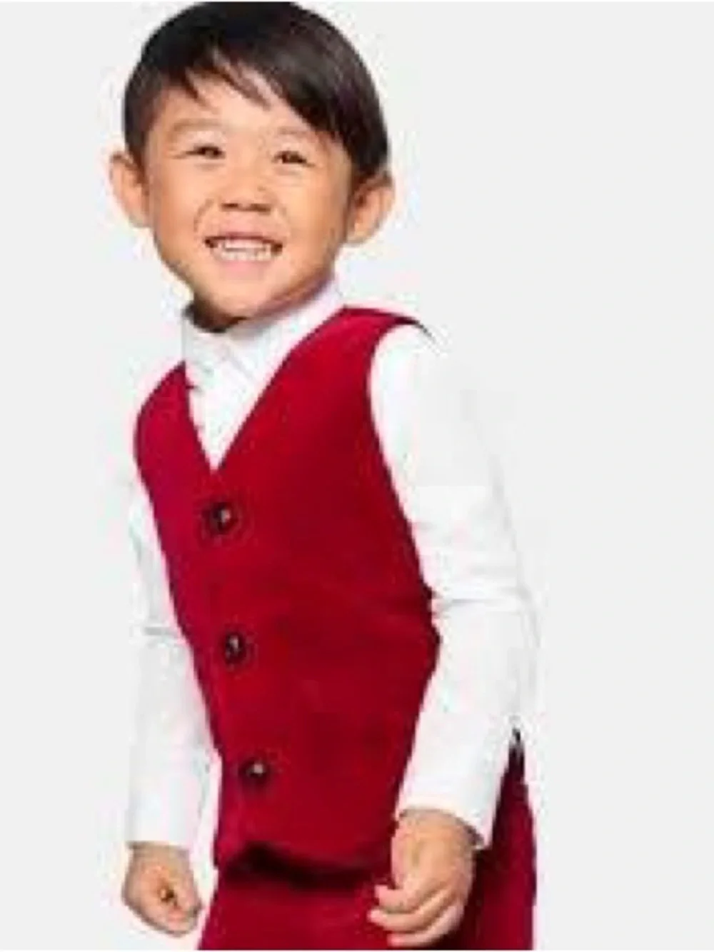 GYMBOREE ~ Boys Velvet Vest - All Dressed Up - Red / Size 5